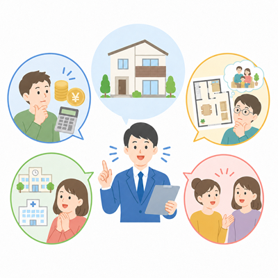 タイプによって商談の話題が異なるケース